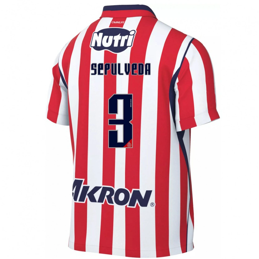 Danxen Enfant Maillot Gilberto Sepúlveda #3 Rouge Blanc Tenues Domicile 2026/27 T-Shirt