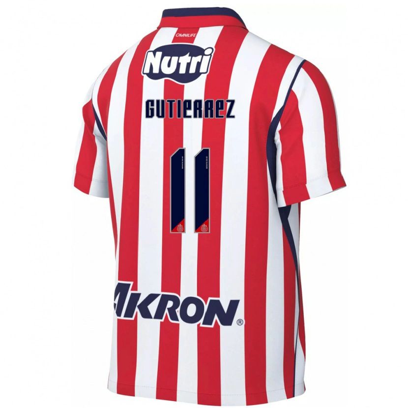 Danxen Enfant Maillot Brian Gutiérrez #11 Rouge Blanc Tenues Domicile 2026/27 T-Shirt