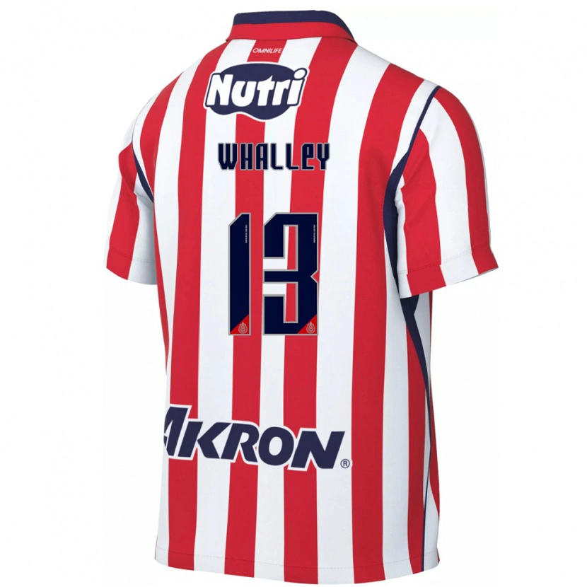 Danxen Enfant Maillot Óscar Whalley #13 Rouge Blanc Tenues Domicile 2026/27 T-Shirt