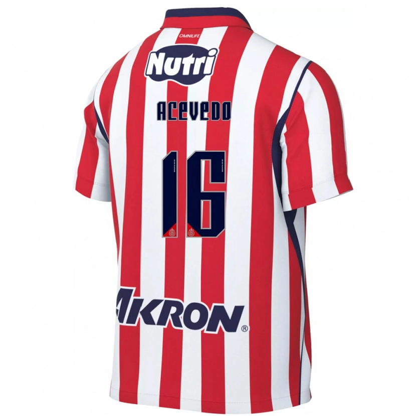 Danxen Enfant Maillot Victoria Acevedo #16 Rouge Blanc Tenues Domicile 2026/27 T-Shirt