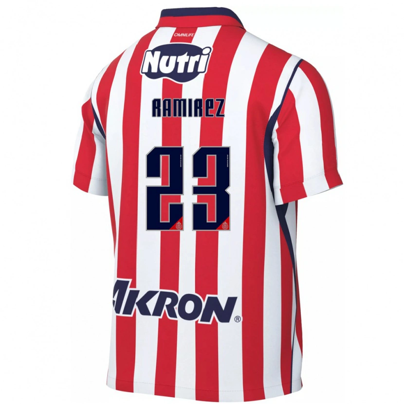 Danxen Enfant Maillot Alessandra Ramírez #23 Rouge Blanc Tenues Domicile 2026/27 T-Shirt