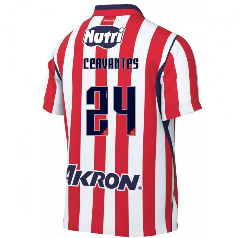 Danxen Enfant Maillot Alicia Cervantes #24 Rouge Blanc Tenues Domicile 2026/27 T-Shirt