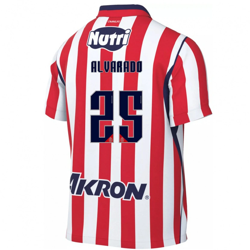 Danxen Enfant Maillot Roberto Alvarado #25 Rouge Blanc Tenues Domicile 2026/27 T-Shirt