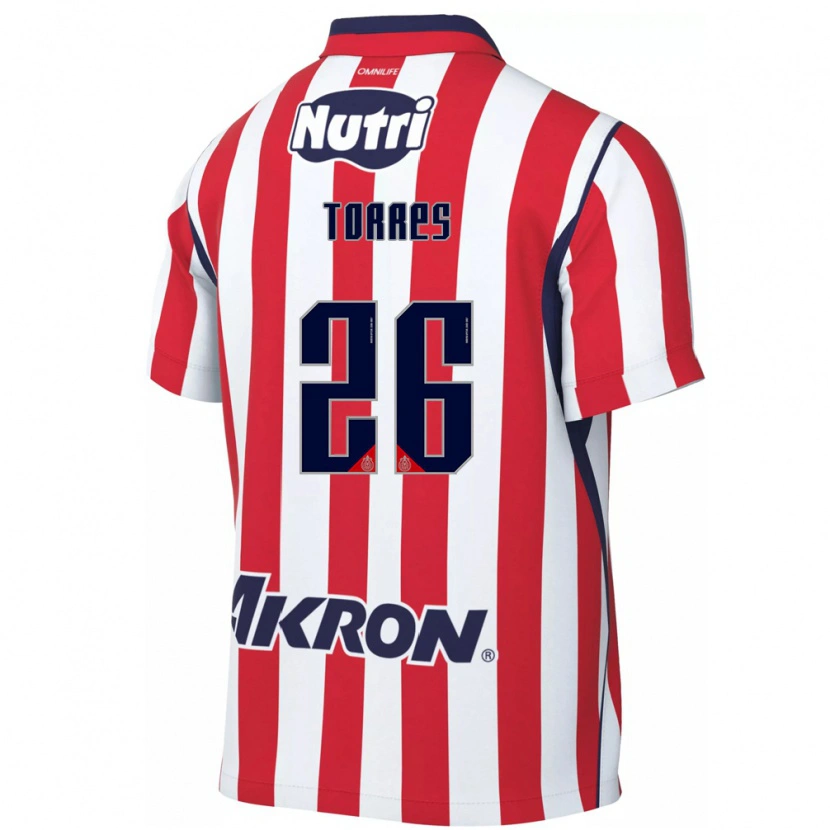 Danxen Enfant Maillot Araceli Torres #26 Rouge Blanc Tenues Domicile 2026/27 T-Shirt
