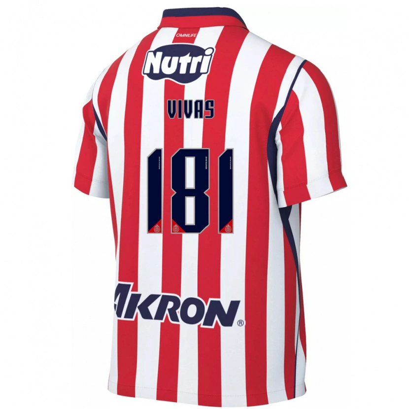 Danxen Enfant Maillot Ángel Vivas #181 Rouge Blanc Tenues Domicile 2026/27 T-Shirt