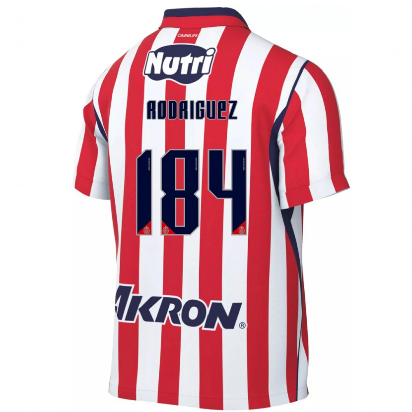 Danxen Enfant Maillot Emiliano Rodríguez #184 Rouge Blanc Tenues Domicile 2026/27 T-Shirt