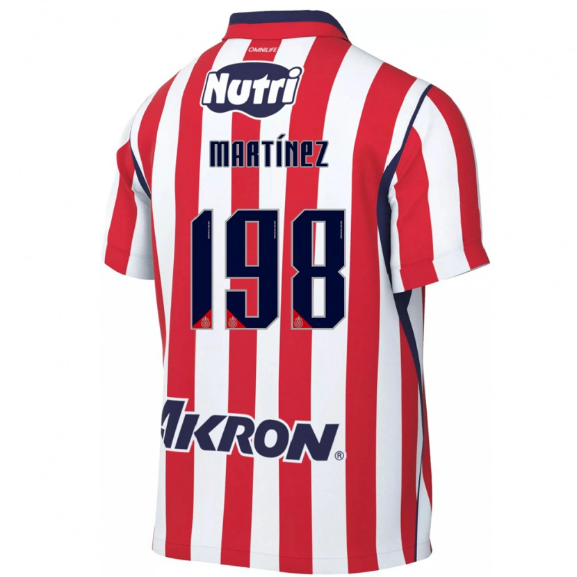 Danxen Enfant Maillot Andrew Martínez #198 Rouge Blanc Tenues Domicile 2026/27 T-Shirt