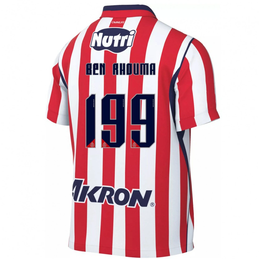 Danxen Enfant Maillot Anwar Ben Rhouma #199 Rouge Blanc Tenues Domicile 2026/27 T-Shirt