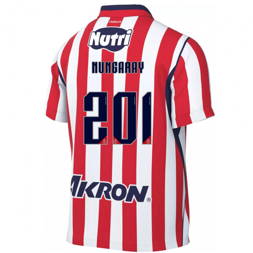 Danxen Enfant Maillot David Nungaray #201 Rouge Blanc Tenues Domicile 2026/27 T-Shirt