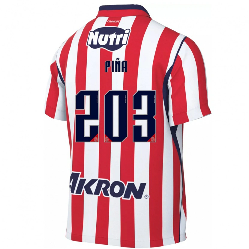 Danxen Enfant Maillot Fernando Piña #203 Rouge Blanc Tenues Domicile 2026/27 T-Shirt