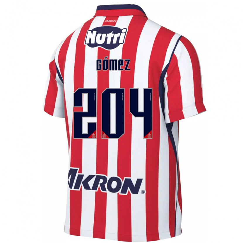 Danxen Enfant Maillot Luis Gómez #204 Rouge Blanc Tenues Domicile 2026/27 T-Shirt