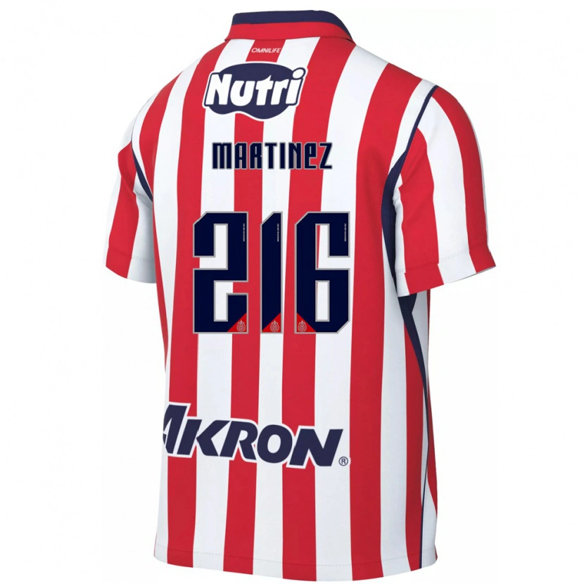 Danxen Enfant Maillot Isaac Martínez #216 Rouge Blanc Tenues Domicile 2026/27 T-Shirt