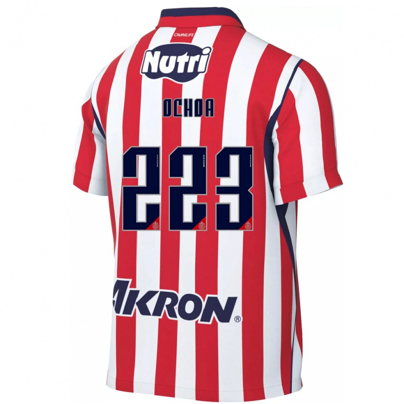 Danxen Enfant Maillot Diego Ochoa #223 Rouge Blanc Tenues Domicile 2026/27 T-Shirt