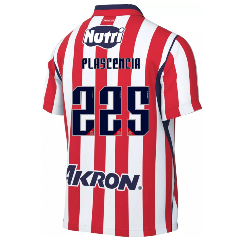 Danxen Enfant Maillot Osvaldo Plascencia #225 Rouge Blanc Tenues Domicile 2026/27 T-Shirt