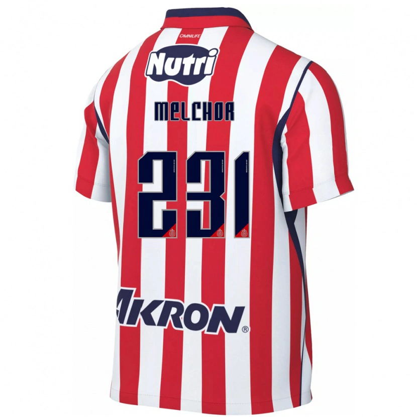 Danxen Enfant Maillot Oziel Melchor #231 Rouge Blanc Tenues Domicile 2026/27 T-Shirt