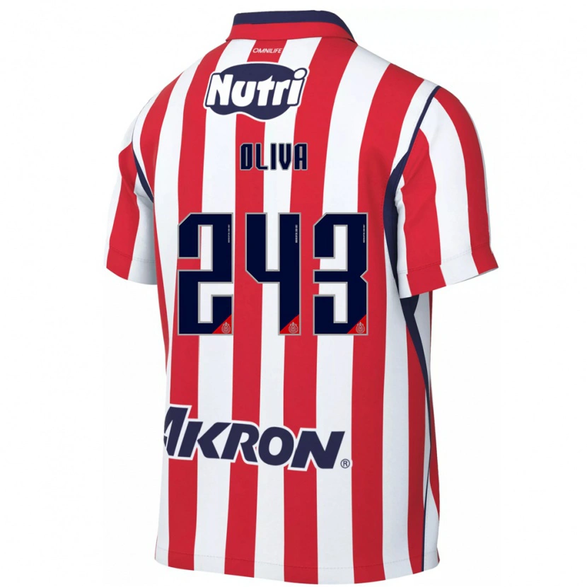 Danxen Enfant Maillot Diego Oliva #243 Rouge Blanc Tenues Domicile 2026/27 T-Shirt
