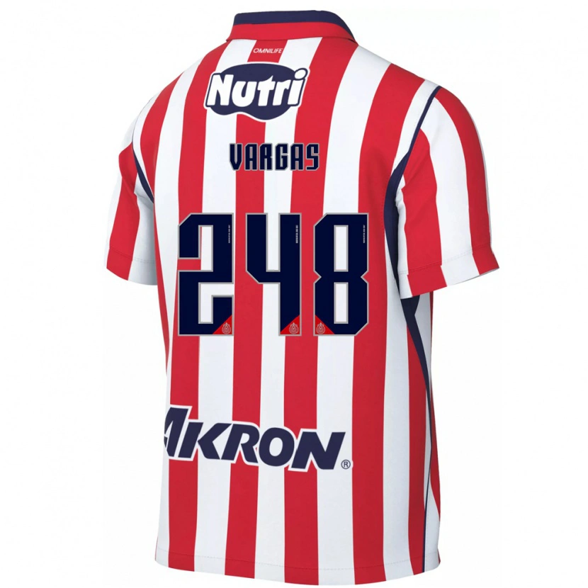 Danxen Enfant Maillot Uziel Vargas #248 Rouge Blanc Tenues Domicile 2026/27 T-Shirt