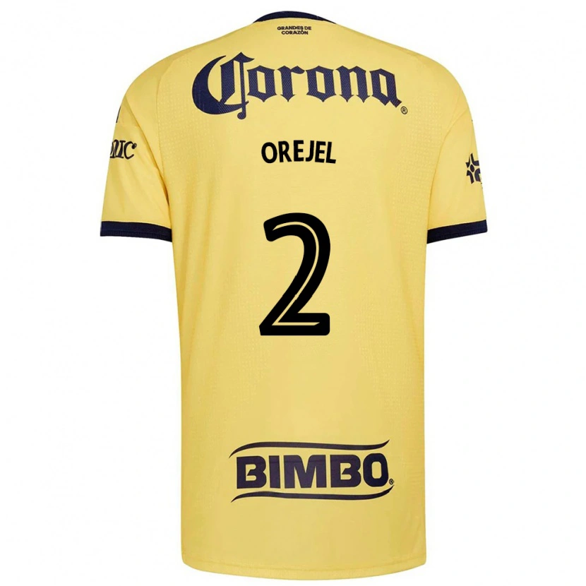 Danxen Enfant Maillot Jocelyn Orejel #2 Jaune Rouge Noir Tenues Domicile 2026/27 T-Shirt