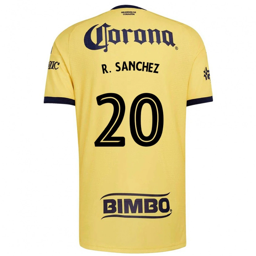 Danxen Enfant Maillot Richard Sanchez #20 Jaune Rouge Noir Tenues Domicile 2026/27 T-Shirt