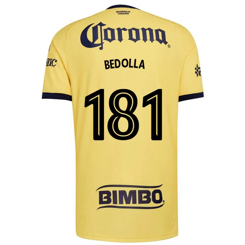 Danxen Enfant Maillot Paolo Bedolla #181 Jaune Rouge Noir Tenues Domicile 2026/27 T-Shirt