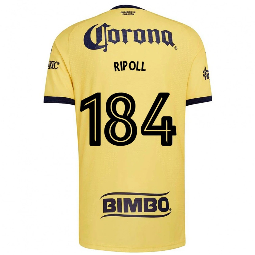 Danxen Enfant Maillot Alonso Ripoll #184 Jaune Rouge Noir Tenues Domicile 2026/27 T-Shirt