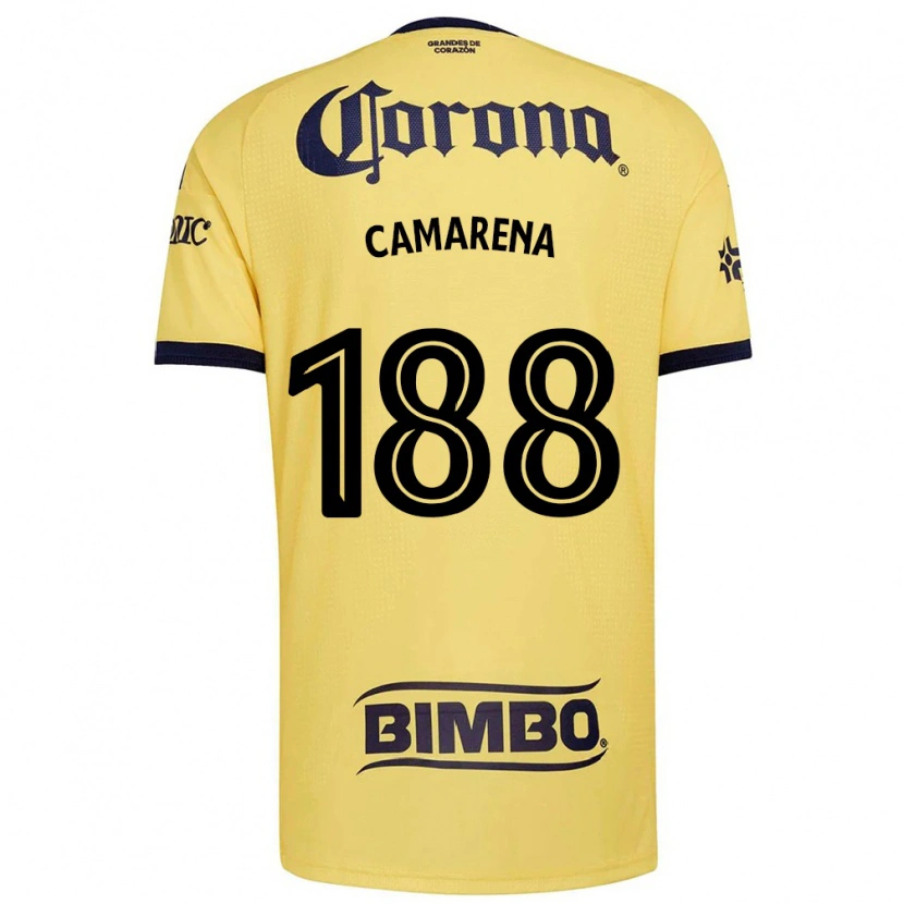 Danxen Enfant Maillot Santiago Camarena #188 Jaune Rouge Noir Tenues Domicile 2026/27 T-Shirt