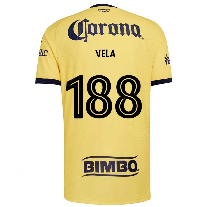 Danxen Enfant Maillot Christo Vela #188 Jaune Rouge Noir Tenues Domicile 2026/27 T-Shirt