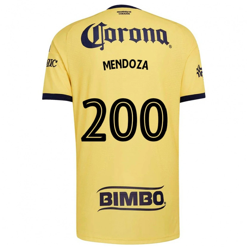 Danxen Enfant Maillot Luis Mendoza #200 Jaune Rouge Noir Tenues Domicile 2026/27 T-Shirt