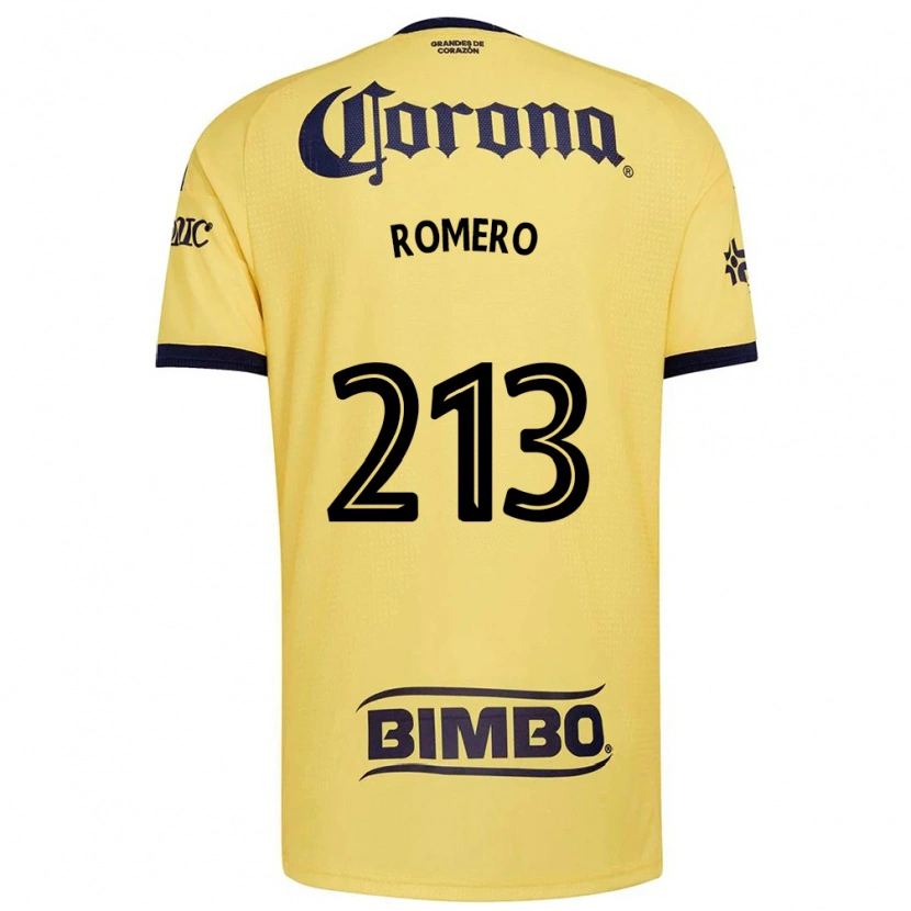 Danxen Enfant Maillot Axel Romero #213 Jaune Rouge Noir Tenues Domicile 2026/27 T-Shirt