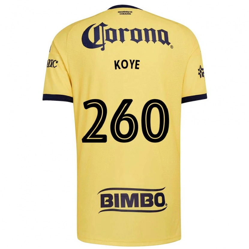 Danxen Enfant Maillot Julián Koye #260 Jaune Rouge Noir Tenues Domicile 2026/27 T-Shirt