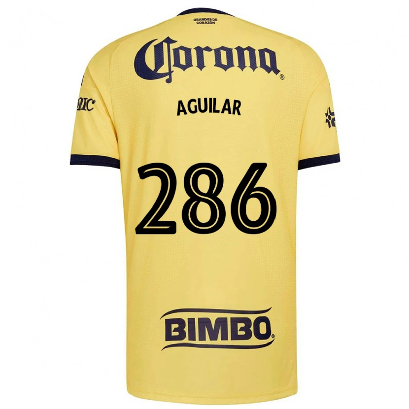 Danxen Enfant Maillot Nicolás Aguilar #286 Jaune Rouge Noir Tenues Domicile 2026/27 T-Shirt