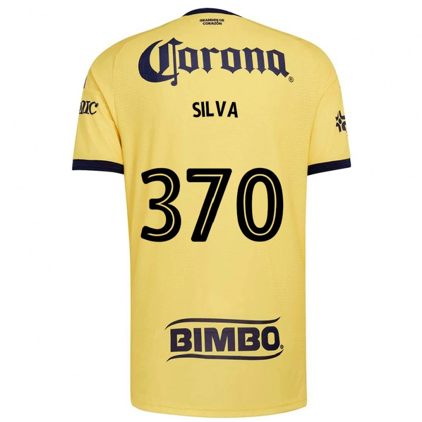 Danxen Enfant Maillot Sebastián Silva #370 Jaune Rouge Noir Tenues Domicile 2026/27 T-Shirt