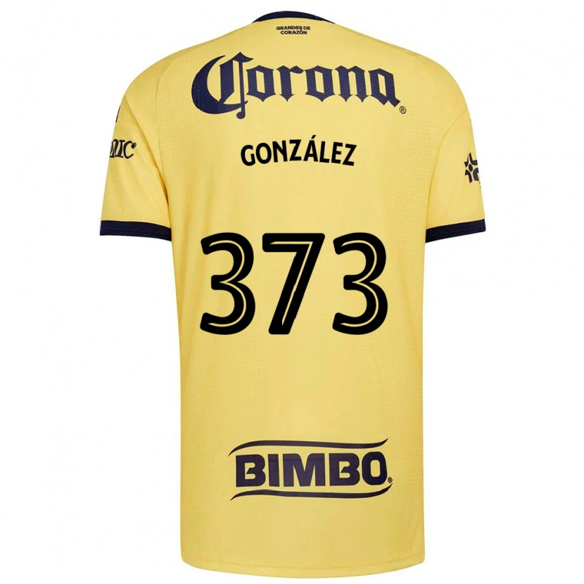 Danxen Enfant Maillot Jayden González #373 Jaune Rouge Noir Tenues Domicile 2026/27 T-Shirt