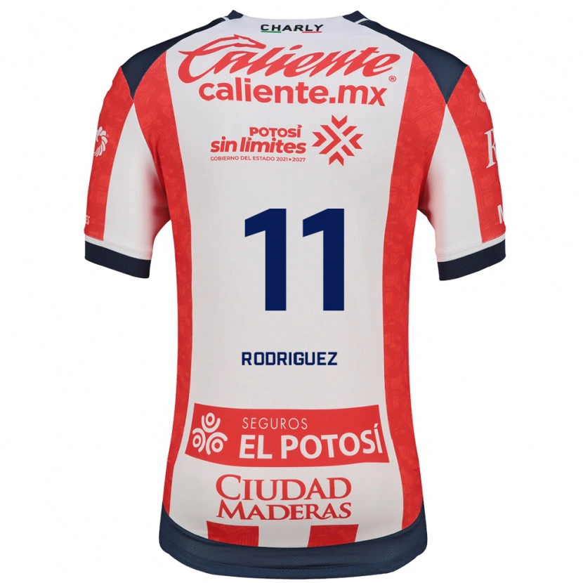Danxen Enfant Maillot David Rodríguez #11 Rouge Blanc Noir Tenues Domicile 2026/27 T-Shirt