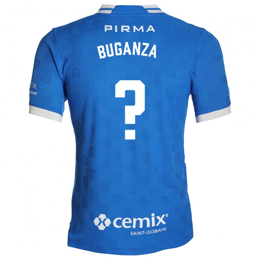 Danxen Enfant Maillot Franco Buganza #0 Bleu Blanc Rouge Tenues Domicile 2026/27 T-Shirt