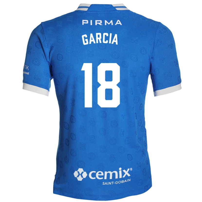 Danxen Enfant Maillot Diana Garcia #18 Bleu Blanc Rouge Tenues Domicile 2026/27 T-Shirt