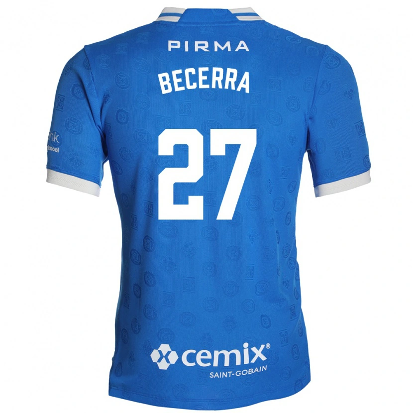 Danxen Enfant Maillot Ana Becerra #27 Bleu Blanc Rouge Tenues Domicile 2026/27 T-Shirt