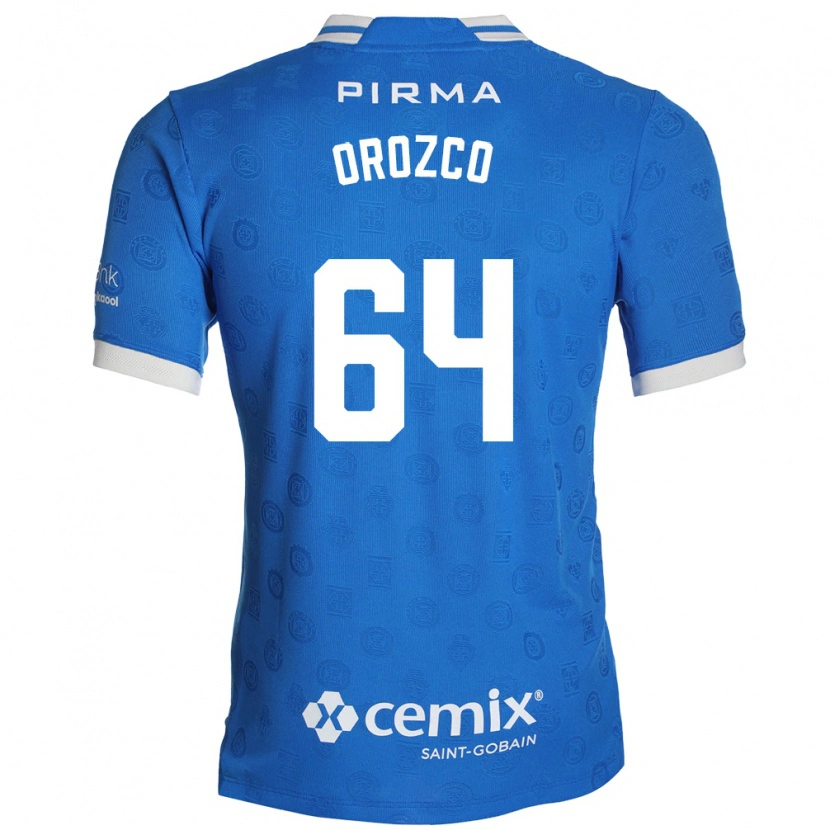 Danxen Enfant Maillot Fabrizzio Orozco #64 Bleu Blanc Rouge Tenues Domicile 2026/27 T-Shirt