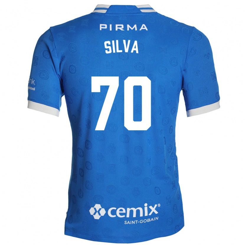 Danxen Enfant Maillot Iván Silva #70 Bleu Blanc Rouge Tenues Domicile 2026/27 T-Shirt