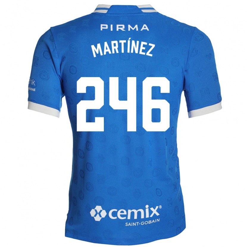 Danxen Enfant Maillot Rey Martínez #246 Bleu Blanc Rouge Tenues Domicile 2026/27 T-Shirt