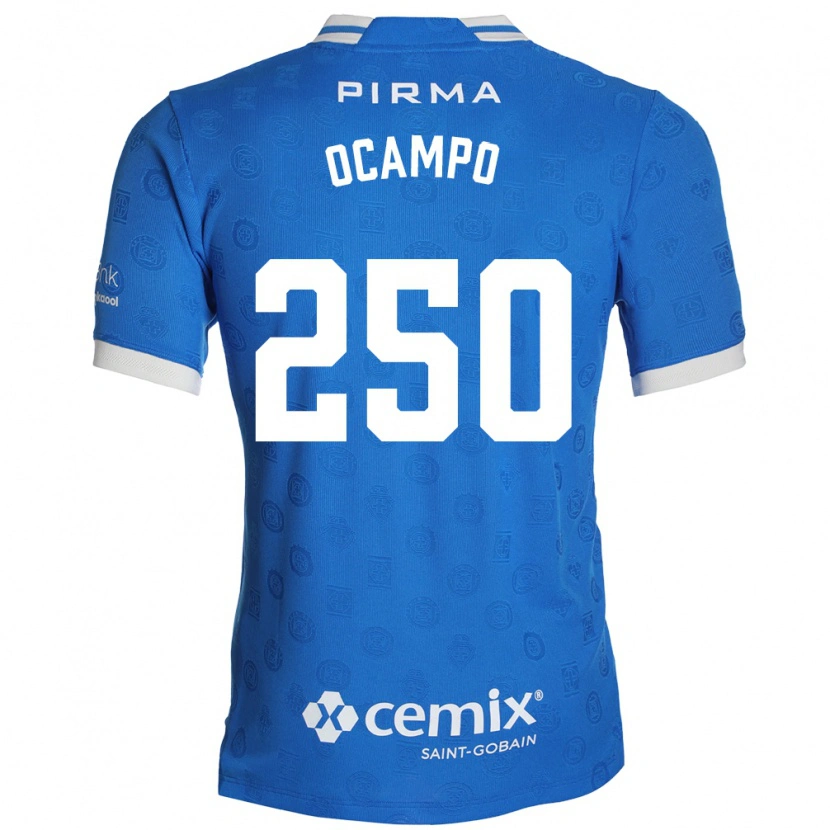 Danxen Enfant Maillot Diego Ocampo #250 Bleu Blanc Rouge Tenues Domicile 2026/27 T-Shirt