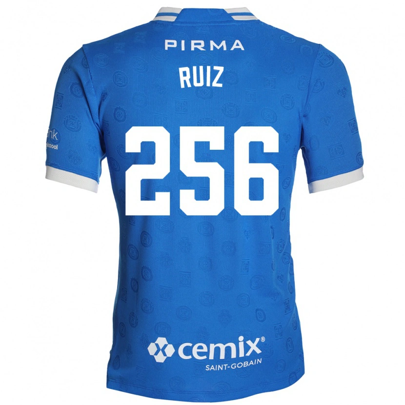 Danxen Enfant Maillot Fernando Ruiz #256 Bleu Blanc Rouge Tenues Domicile 2026/27 T-Shirt