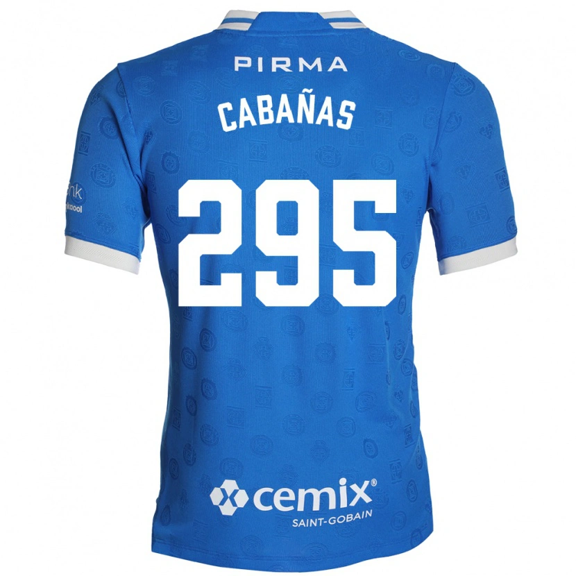 Danxen Enfant Maillot Diego Cabañas #295 Bleu Blanc Rouge Tenues Domicile 2026/27 T-Shirt