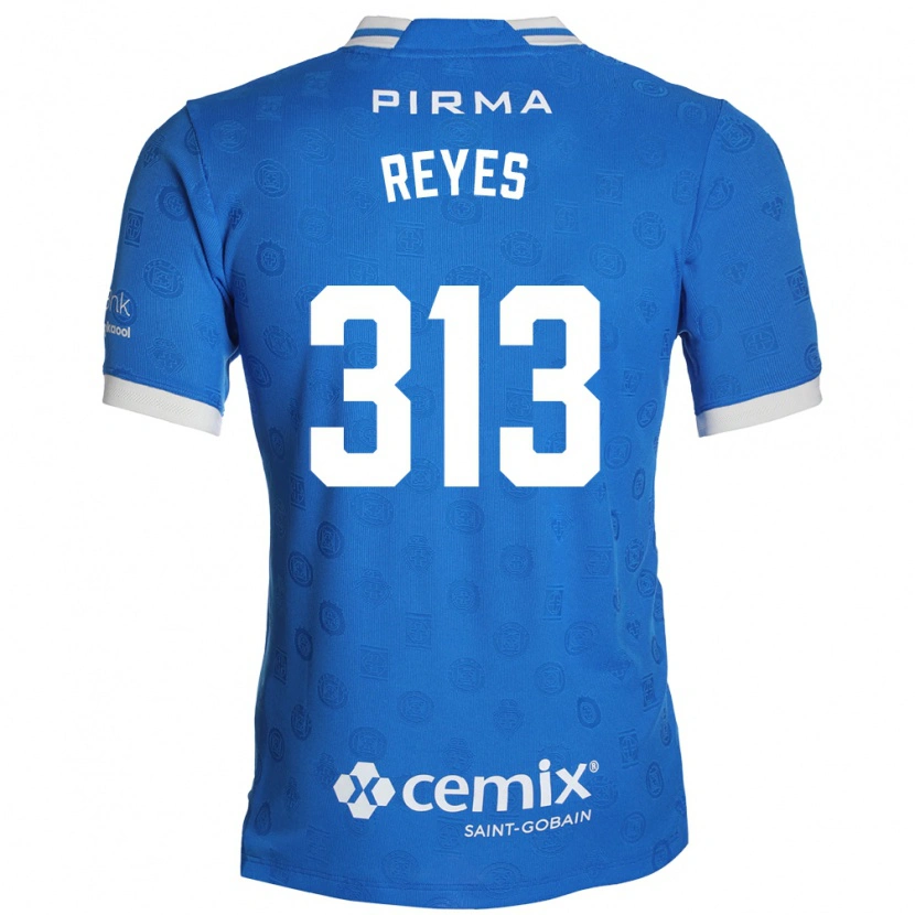 Danxen Enfant Maillot Ian Reyes #313 Bleu Blanc Rouge Tenues Domicile 2026/27 T-Shirt