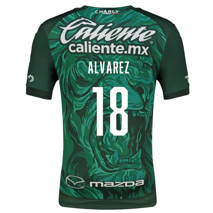 Danxen Enfant Maillot Yazmin Álvarez #18 Vert Noir Tenues Domicile 2026/27 T-Shirt