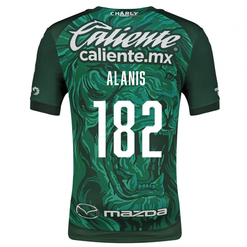 Danxen Enfant Maillot Alejandro Alanís #182 Vert Noir Tenues Domicile 2026/27 T-Shirt