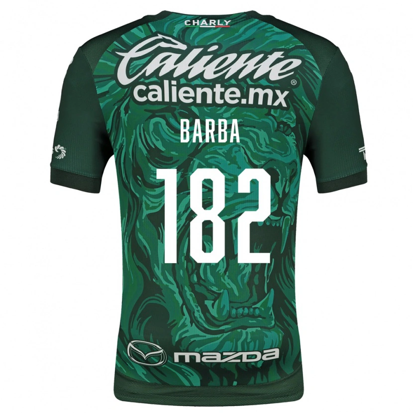 Danxen Enfant Maillot Austin Barba #182 Vert Noir Tenues Domicile 2026/27 T-Shirt