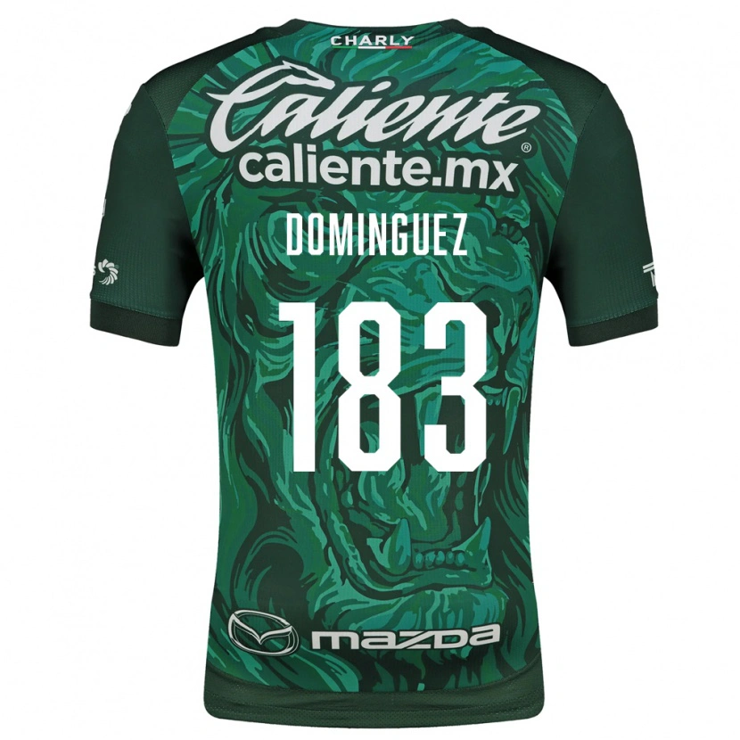 Danxen Enfant Maillot Jesús Domínguez #183 Vert Noir Tenues Domicile 2026/27 T-Shirt
