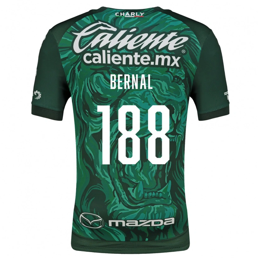 Danxen Enfant Maillot Juan Bernal #188 Vert Noir Tenues Domicile 2026/27 T-Shirt