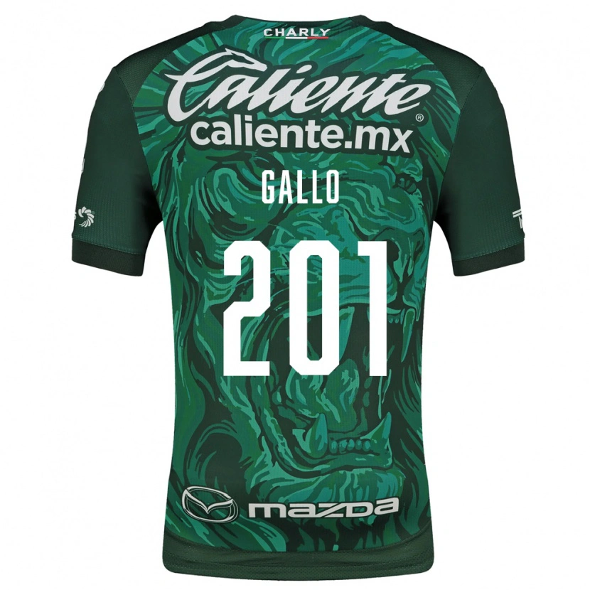Danxen Enfant Maillot Andrés Gallo #201 Vert Noir Tenues Domicile 2026/27 T-Shirt